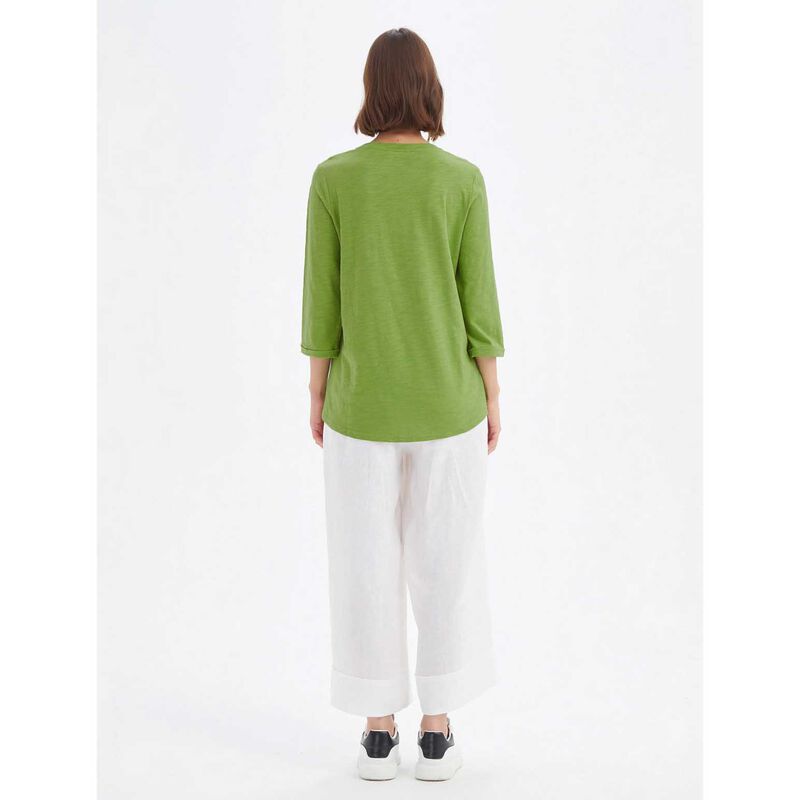 TIRELLI V Insert 3/4 Sleeve Tee image number 4